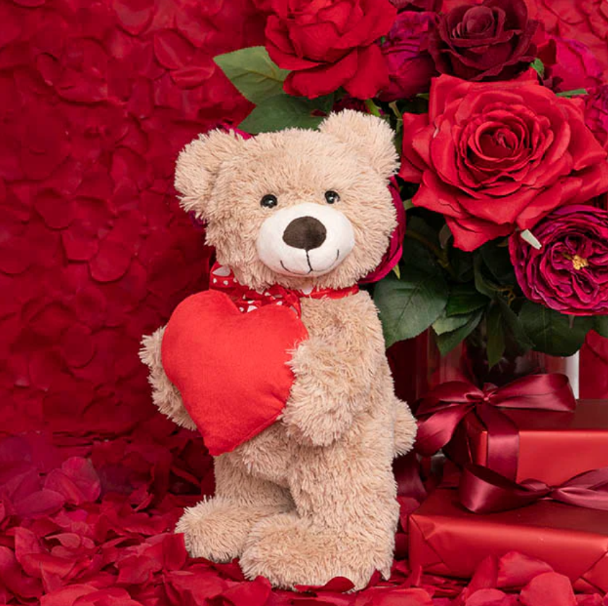 Standing Teddy Heart Plush * Limited *