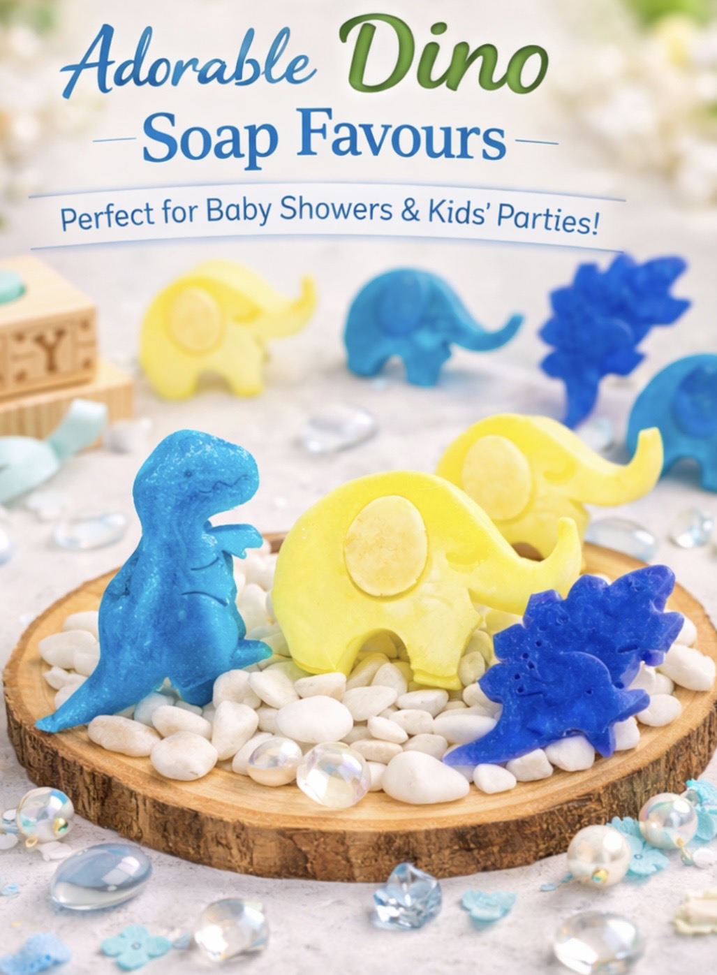 Dinosaur & elephant soap