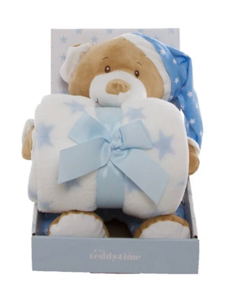 Teddy Bear Gift Pack Bear and Blanket