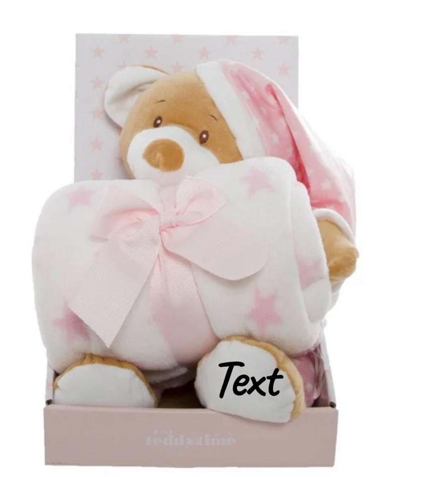 Teddy Bear Gift Pack Bear and Blanket